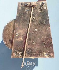 ANTIQUE SETH THOMAS No. 2 77B WEIGHT DRIVEN REGULATOR WALL CLOCK MOVEMENT 4 PARTS