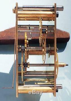 ANTIQUE SETH THOMAS No. 2 77B WEIGHT DRIVEN REGULATOR WALL CLOCK MOVEMENT 4 PARTS