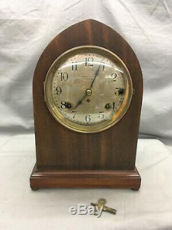 ANTIQUE SETH THOMAS SONORA CHIME MANTEL CLOCK 5 BELL Beehive 90B