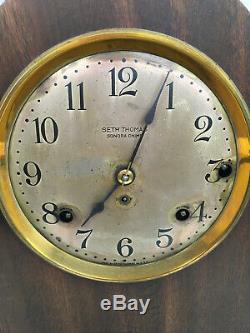 ANTIQUE SETH THOMAS SONORA CHIME MANTEL CLOCK 5 BELL Beehive 90B