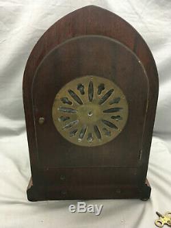 ANTIQUE SETH THOMAS SONORA CHIME MANTEL CLOCK 5 BELL Beehive 90B