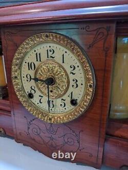 ANTIQUE Seth Thomas Mantle Clock WithKey Chime Needs Repair