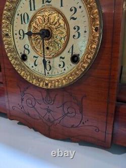 ANTIQUE Seth Thomas Mantle Clock WithKey Chime Needs Repair