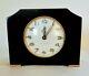 Art Deco Seth Thomas Alarm/desk Clock-marbelized Bakelite-works And Keeps Time