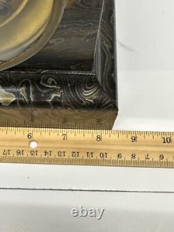 ATQ Seth Thomas Adamantine Mantel Bracket Shelf Clock RARE Damascus Finish 11