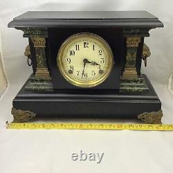 ATQ Seth Thomas  Mantle Clock Head Lions USA