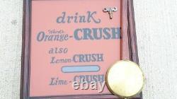 Advertising Clock by SETH THOMAS Wards Orange Crush Lemon Crush Lime Crush Soda