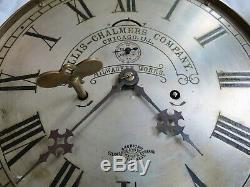 Allis-Chalmers Advertising American Steam Gauge &V Seth Thomas Clock Old Antique