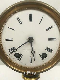 American Candlestick Clock with Dome. Seth Thomas & Sons. Late 19th Century