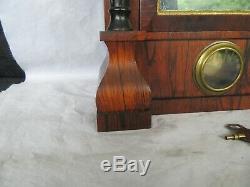 Anitque 1860's Seth Thomas Column Model Shelf Clock with Mirror (Works)