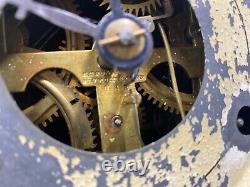 Antique 1800's Seth Thomas String Weight Driven Clock Mantel Pendulum Key REPAIR