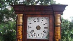 Antique 1830s 1840s EARLY Seth Thomas PILLARS Mantle Clock LYRE MOVEMENT