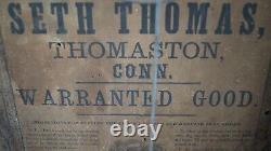 Antique 1850s 1860s Seth Thomas OGEE Mantle Clock VIDEO BEAUTY READ