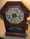 Antique 1860's Seth Thomas Rosewood Octagon Top Cottage Mantel Clock Good Cond