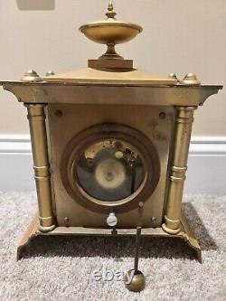 Antique 1872 Seth Thomas & Sons No. 4 Tucker Bronze Cast Metal Mantel Shelf Clock