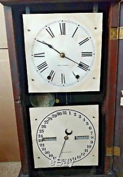 Antique 1876 Seth Thomas Mantel Calendar Clock Working orignal clock