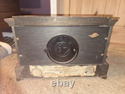 Antique 1880 SETH THOMAS Victorian Brown Adamantine Wood Grain Mantel Clock