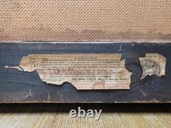 Antique 1880 SETH THOMAS Victorian Brown Adamantine Wood Grain Mantel Clock