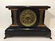 Antique 1880 Seth Thomas Clock Co. Adamantine Mantle Clock With Key