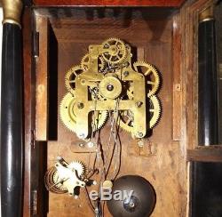 Antique 1880s Seth Thomas 30 hour Mantle Clock withAlarm Federal Style Runs Great