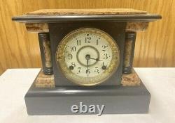 Antique 1892 Seth Thomas Adamantine Mantle Clock No. 102 NOT WORKING