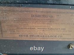 Antique 1894 Seth Thomas Adamantine Mantle Mantel Clock #109