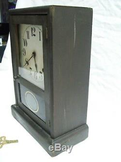 Antique 1900-05 Seth Thomas Cottage Shelf/Mantle Chime Clock with Key