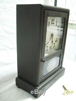 Antique 1900-05 Seth Thomas Cottage Shelf/Mantle Chime Clock with Key