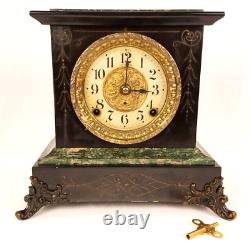 Antique 1900 Seth Thomas Sussex Adamantine Mantel Clock