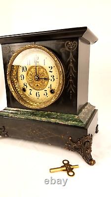 Antique 1900 Seth Thomas Sussex Adamantine Mantel Clock