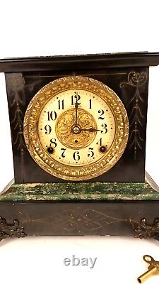 Antique 1900 Seth Thomas Sussex Adamantine Mantel Clock