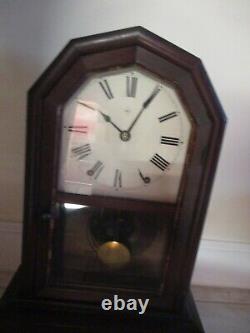 Antique- 1900's- SETH THOMAS-Mahogany- Octagon - Clock - Works