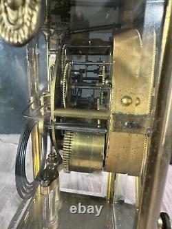 Antique 1900's Seth Thomas Brass Mantle Clock Fully Restored, 8 day Movement