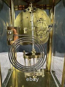 Antique 1900's Seth Thomas Brass Mantle Clock Fully Restored, 8 day Movement