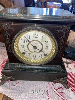 Antique 1904 Seth Thomas Sussex 8-Day Adamantine Mantel Clock TESTED