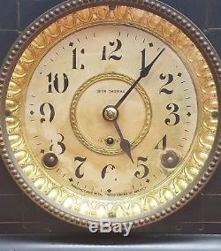 Antique 1916 SETH THOMAS Mantel Clock ADAMANTINE 6 COLUMN Clock 89C WORKS