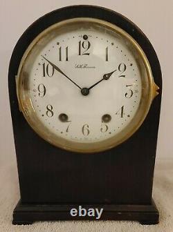 Antique 1920's SETH THOMAS Mahogany Dome Top Mantel Shelf Clock B-48R