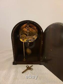 Antique 1920's SETH THOMAS Mahogany Dome Top Mantel Shelf Clock B-48R