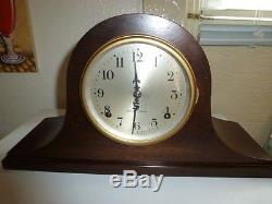 Antique 1920's Sentinel Tambour 8 Day Seth Thomas #89 Mantel Clock 9 X17 Inches