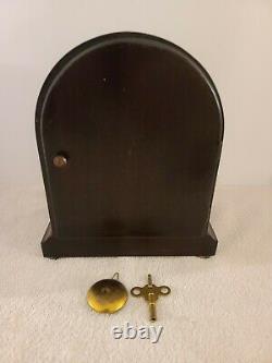 Antique 1920s SETH THOMAS Time & Strike Mahogany Beehive Mantel Shelf Clock 89AL