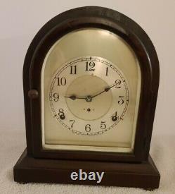 Antique 1920s SETH THOMAS Time & Strike Mahogany Beehive Mantel Shelf Clock 89AL