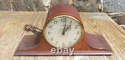 Antique 1920s Seth Thomas Wood Electric Mantle Clock with Chimes E720-001