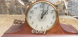 Antique 1920s Seth Thomas Wood Electric Mantle Clock with Chimes E720-001