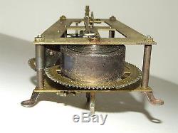 Antique 19th C. SETH THOMAS Wall Regulator Brass Clock Movement Time Only 123H