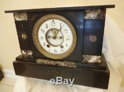 Antique 19th C. Seth Thomas Victorian Marble Mantel Clock