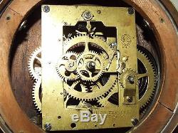 Antique 19th C. Working Seth Thomas Lever Marine Ship's Porthole Gallery Clock