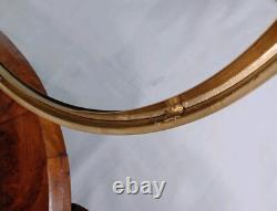 Antique 19th Century H Dufner Seth Thomas Walnut Burl Drop Dial Wall Clock