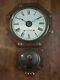 Antique 19th Century Solid Oak Octagonal Drop Dial Seth Thomas Wall Clock