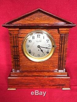 Antique 4 Bell SONORA CHIME Seth Thomas Clock Adamantine Mantel 8 Day Complete