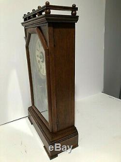 Antique 8 Day Seth Thomas City Series Omaha Mantle Chime Clock Working